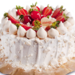Bolo Merengue de Morango