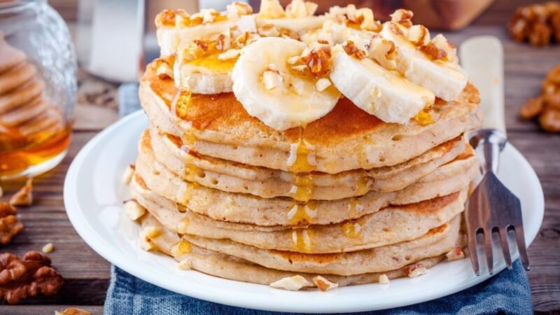Café da manhã saudável: Panqueca de banana com aveia