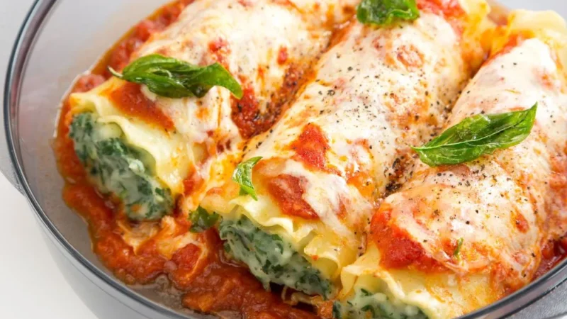 “Delicioso Canelone de Ricota com Espinafre: A Receita Perfeita para Impressionar Seus Convidados!”