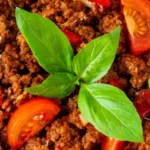 Carne Moída com Tomate Cereja